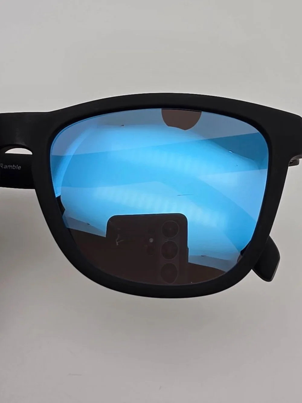 Goodr Mick and Keith’s Midnight Ramble Black Polarized Blue Mirror Sunglasses